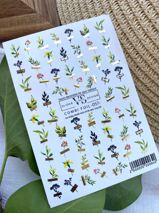 Слайдер дизайн VS Nails Combi foil -057-