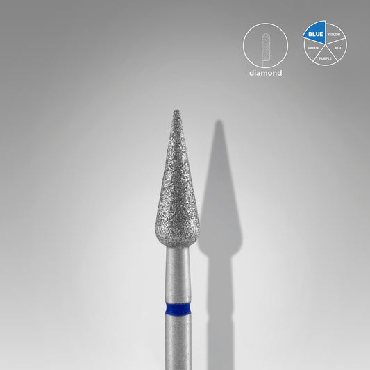 Staleks Pro Diamond Nail Drill Bit Flame Blue 4.0 mm × 12 mm