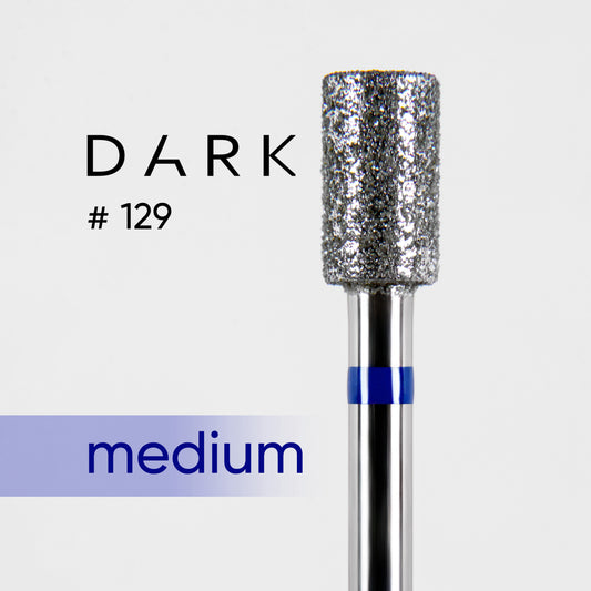 Насадка фреза алмазна DARK №129 циліндр синій 043