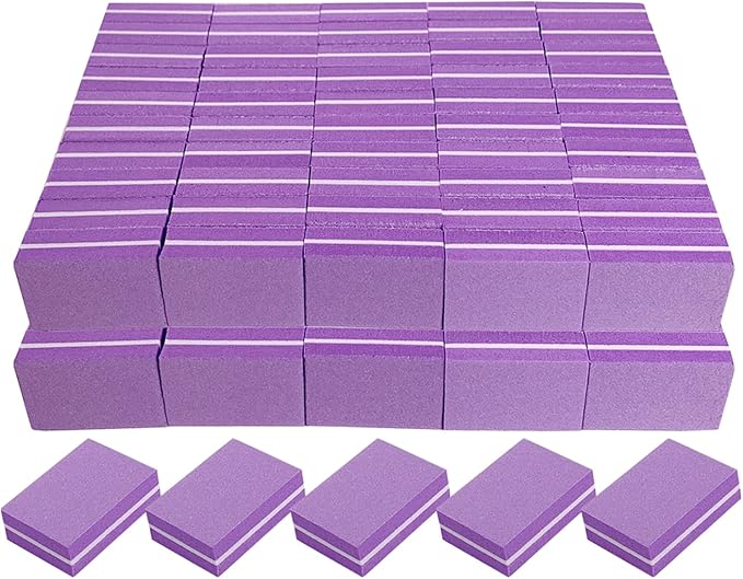 Nail Buffer 50 pcs  -  Purple