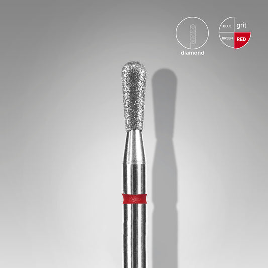 Staleks Pro Diamond Nail Drill Bit Match Red 2.3 mm × 5 mm