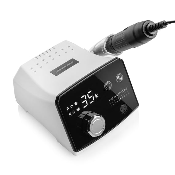 KRYPTON II XPS-300 nail drill (Krypton) for manicure and pedicure, 70W, 35,000 rpm, with lightweight handle (white)