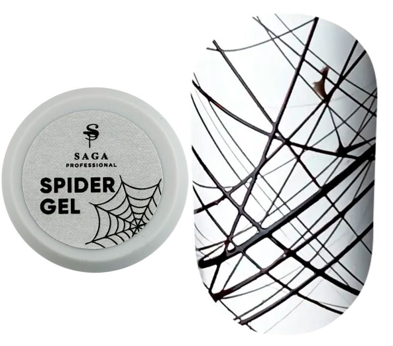 SAGA professional Spider Gel чорний, 5 мл