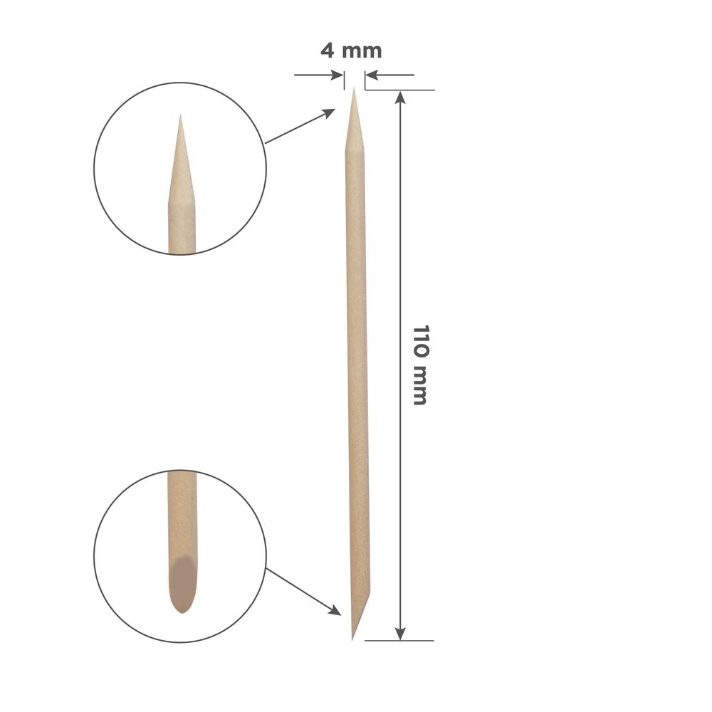 Staleks Pro Orange Wood Sticks 110 mm (100 pcs)