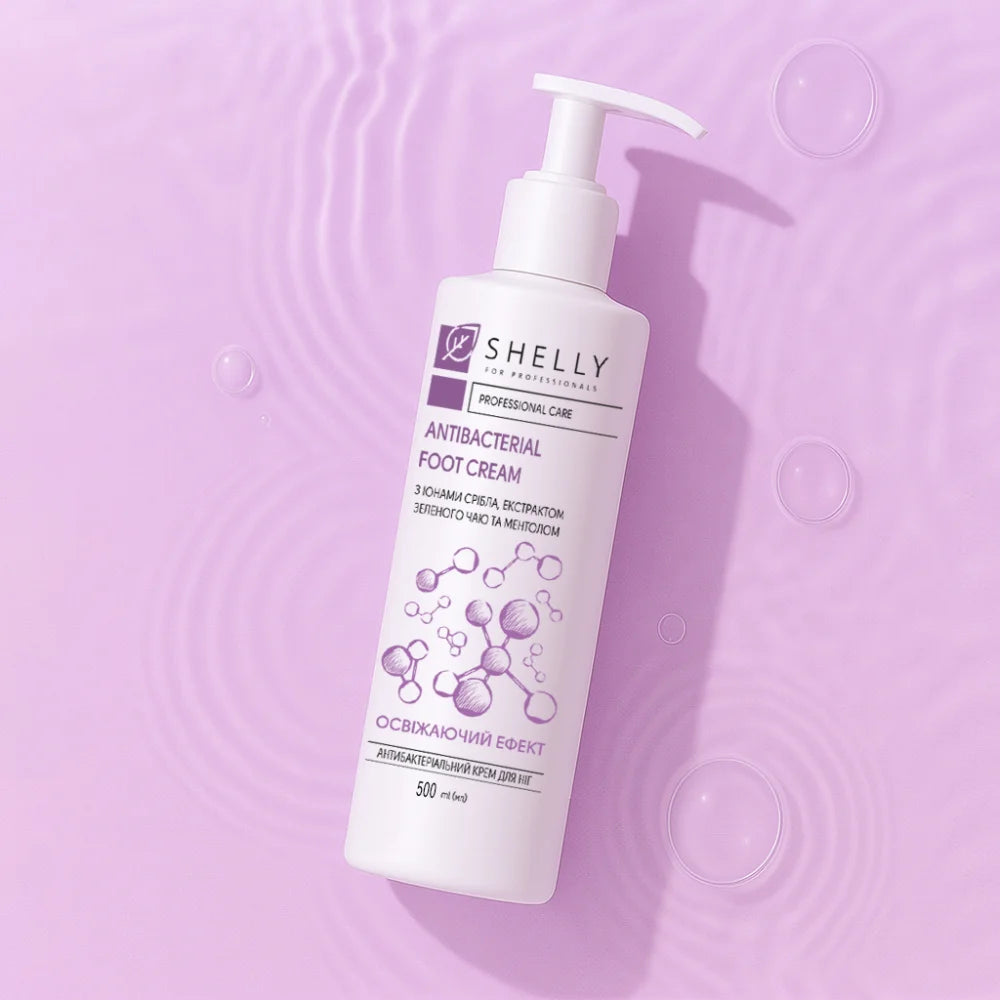 ANTIBACTERIAL FOOT CREAM WITH SILVER IONS, GREEN TEA EXTRACT AND MENTHOL SHELLY 45 ML