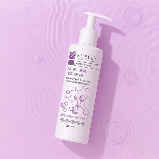 ANTIBACTERIAL FOOT CREAM WITH SILVER IONS, GREEN TEA EXTRACT AND MENTHOL SHELLY 45 ML