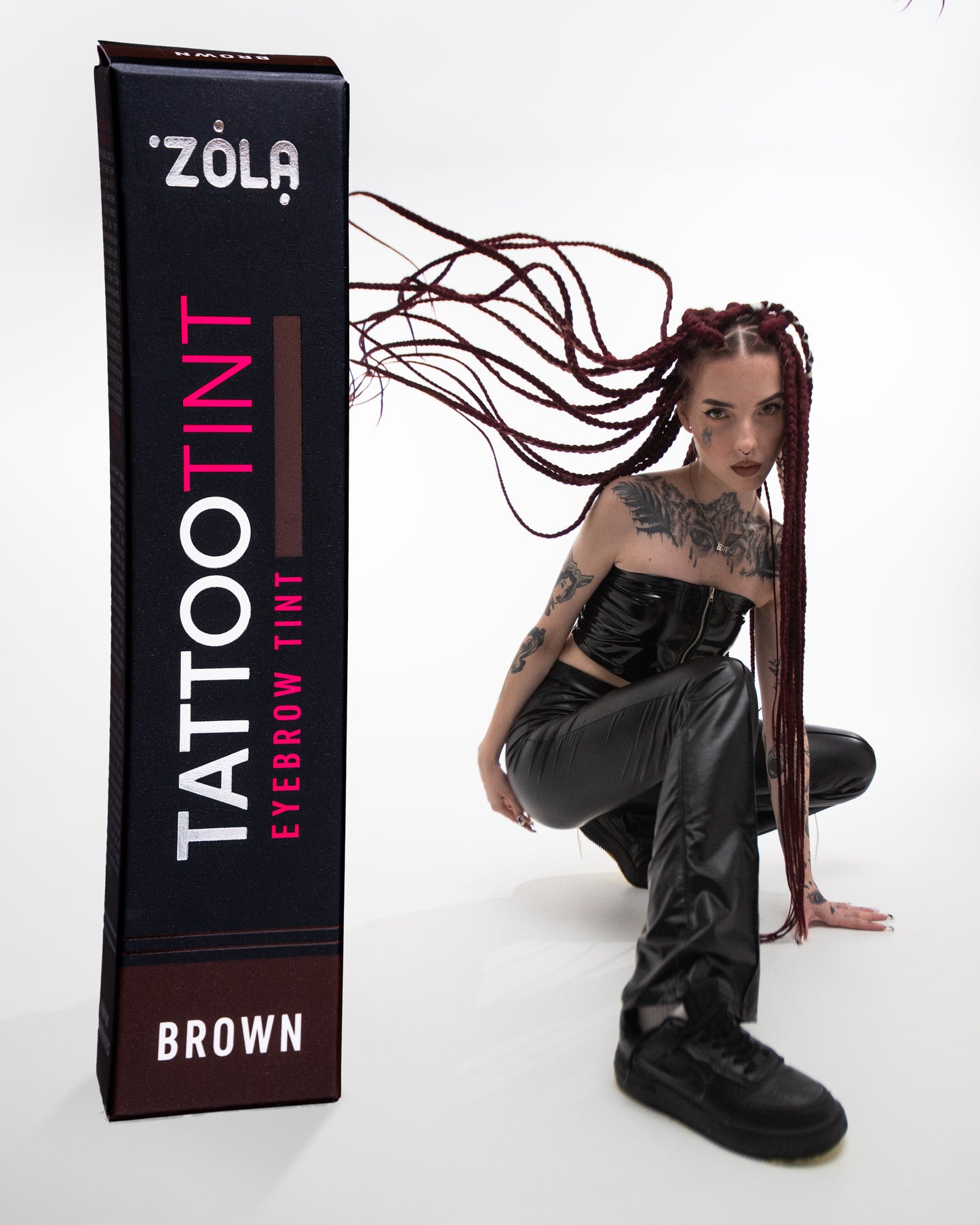 ZOLA ФАРБА ДЛЯ БРІВ ТА ВІЙ TATTOO TINT  BROWN