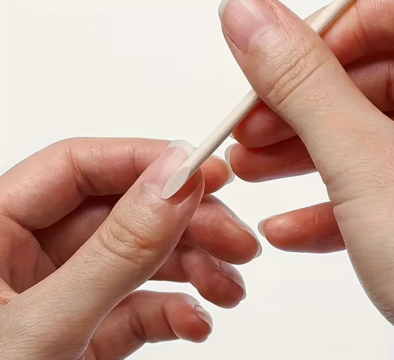 Natural Orange Wood Cuticle Pushers, 50 pcs