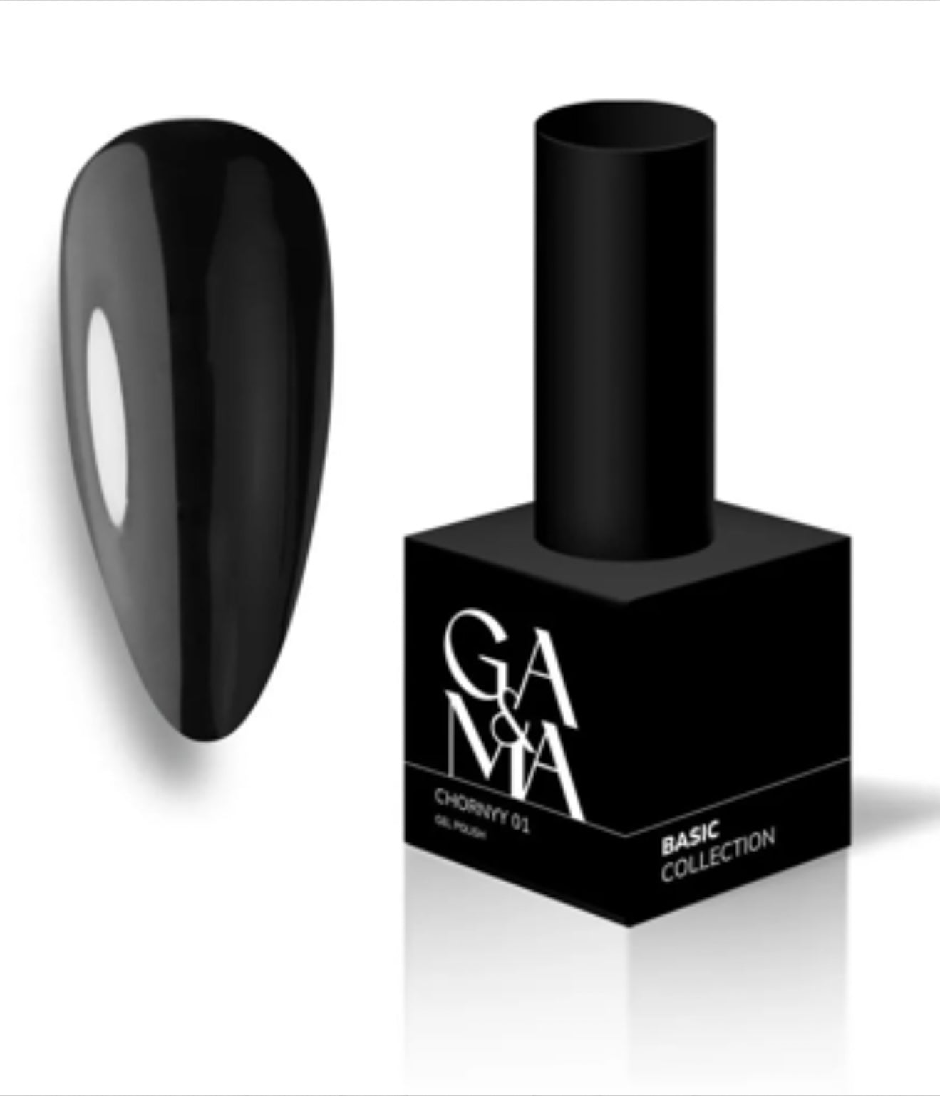 GA&MA Gel polish Basic collection 001 chornyy 15 ml (TPO free)