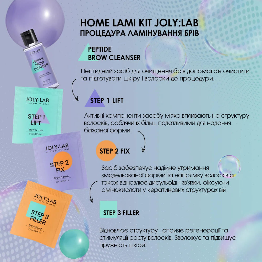 Набір для ламінування брів Home Lami Kit Joly:Lab