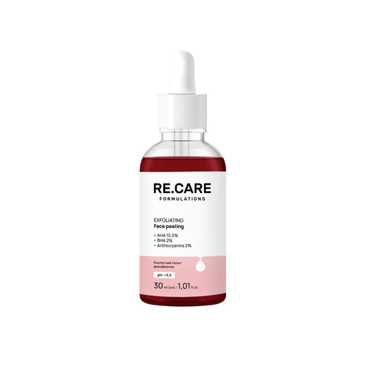 Кислотний пілінг для обличчя Exfoliating Face peeling RECARE 30 мл