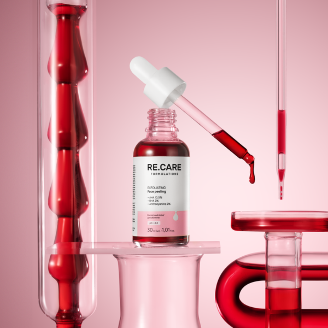 Кислотний пілінг для обличчя Exfoliating Face peeling RECARE 30 мл