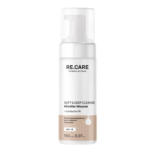 М'який міцелярний мус для глибокого очищення Soft & Deep Cleanse Micellar Mousse RECARE 150 мл
