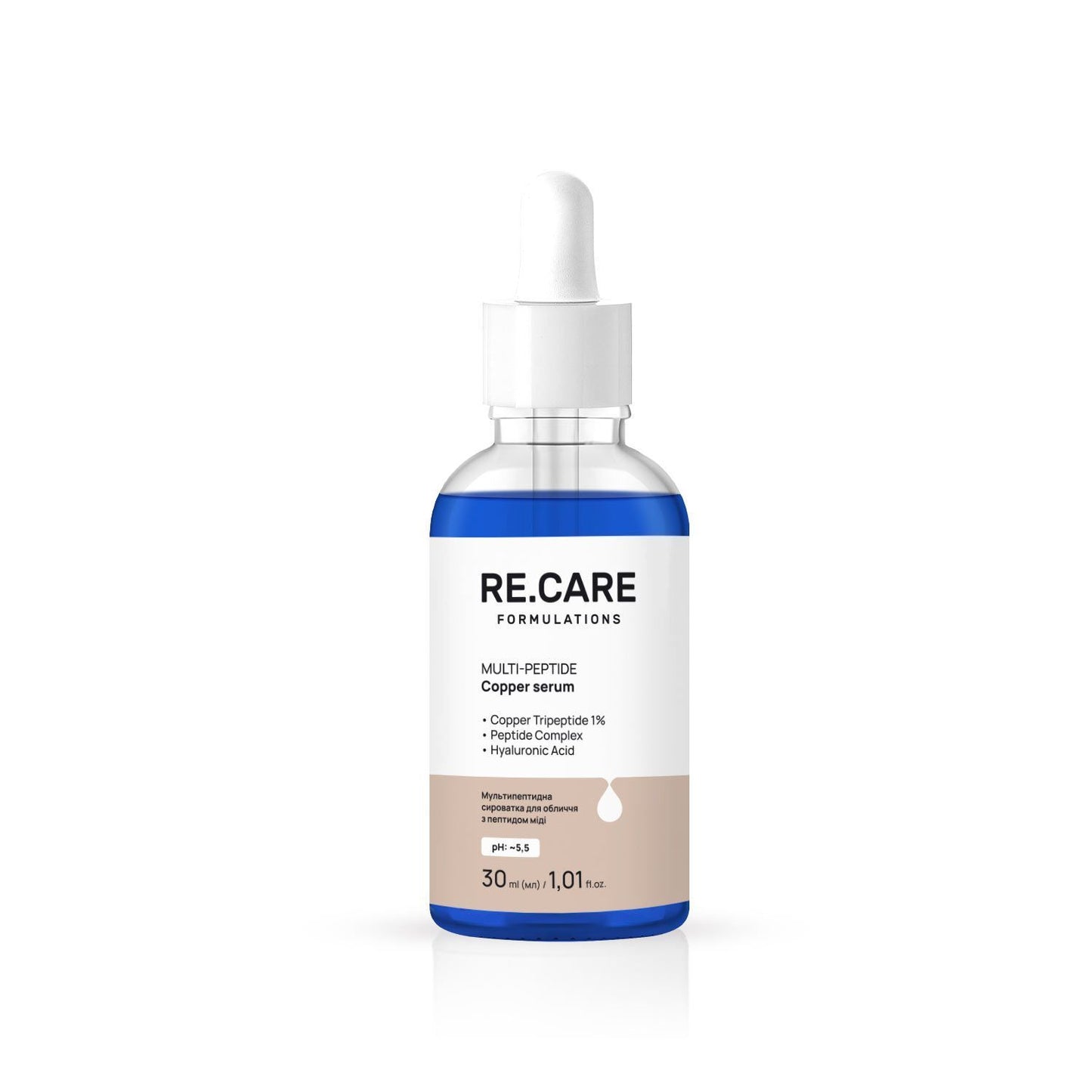 Мультипептидна сироватка для обличчя з пептидом міді Multi-Peptide Copper Serum RECARE 30 мл