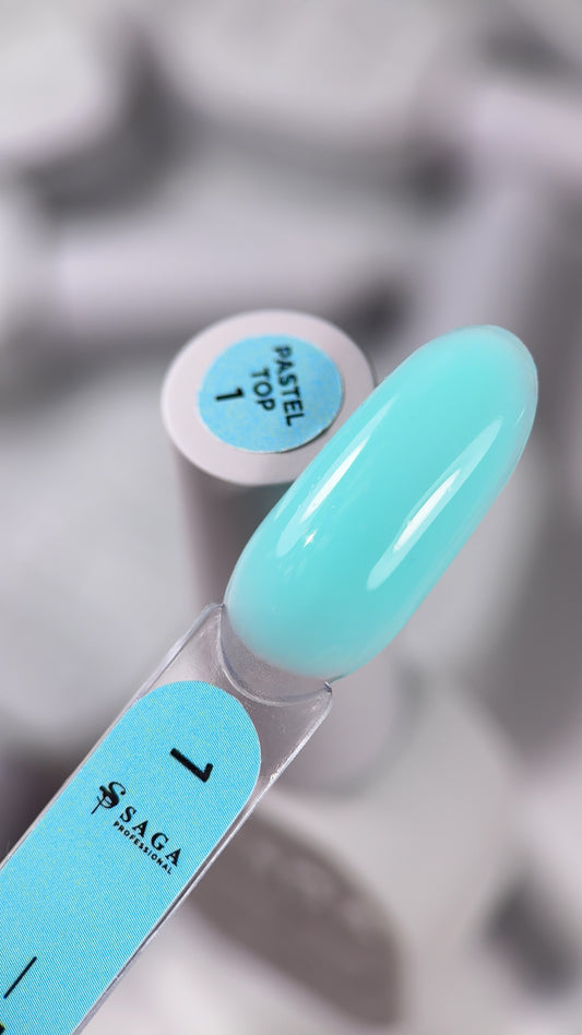 SAGA professional топ без липкого шару PASTEL TOP, 10 мл, 01