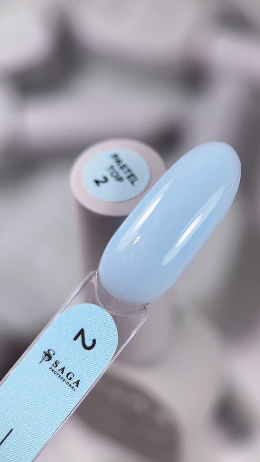 SAGA professional топ без липкого шару PASTEL TOP, 10 мл, 02