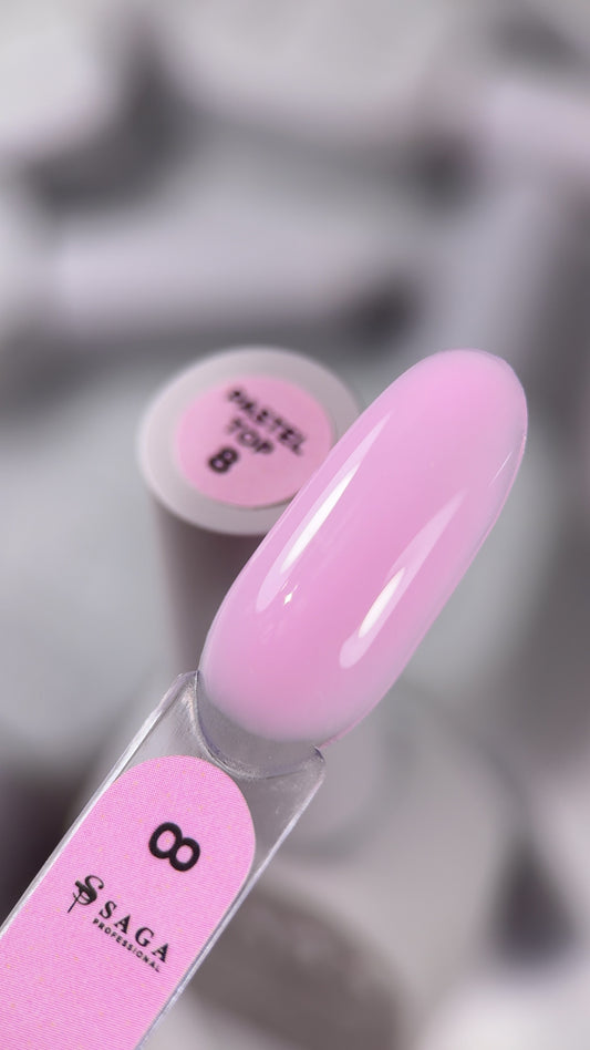 SAGA professional топ без липкого шару PASTEL TOP, 10 мл, 08