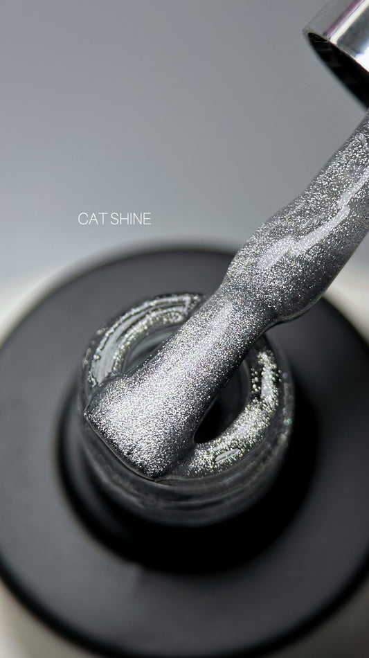 Gel Polish SAGA Cat Shine Silver, 9 ml