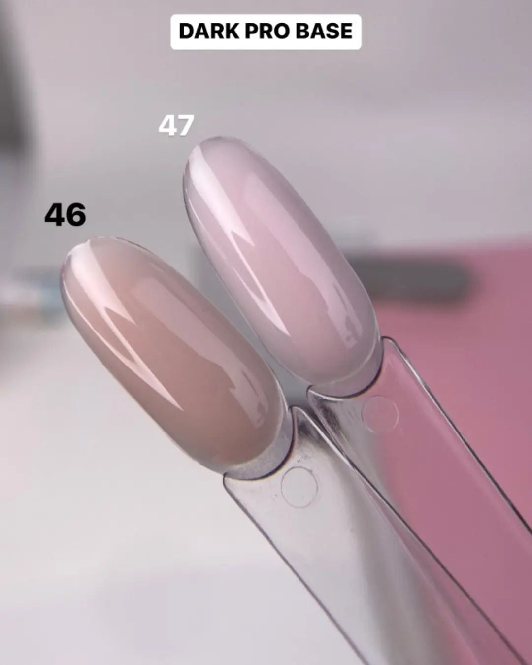 DARK PRO base nail polish #46, nude translucent