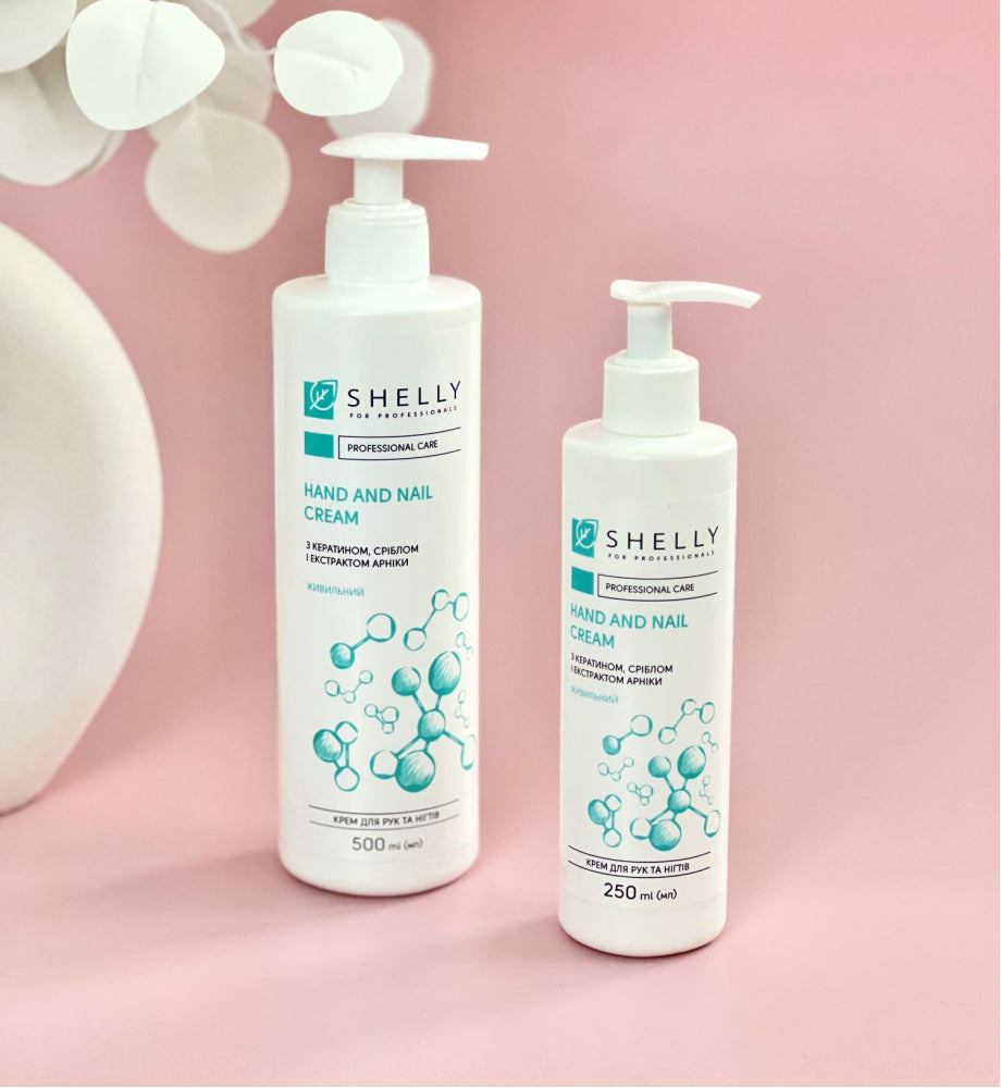 HAND AND NAIL CREAM WITH KERATIN, SILVER AND ARNICA EXTRACT SHELLY