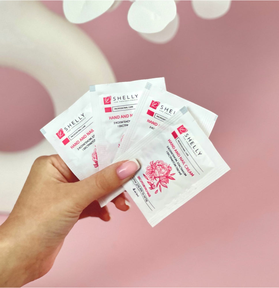 HAND AND NAIL CREAM WITH COLLAGEN, ELASTIN AND PEONY EXTRACT SHELLY