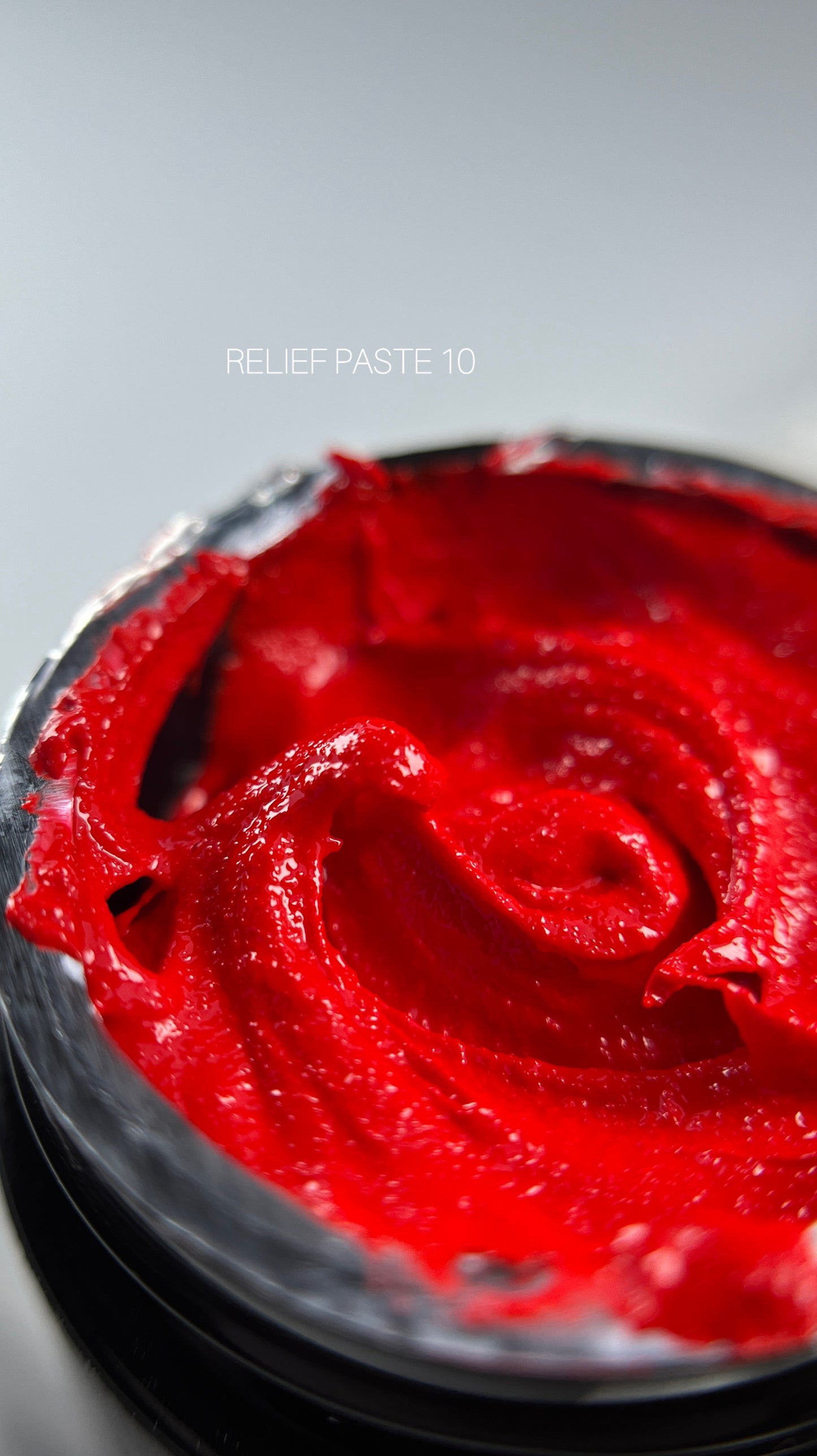 Decorative paste Saga Relief past No. 10, red, 5 ml