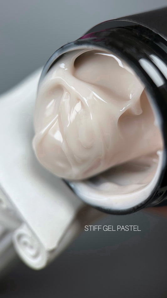 Saga STIFF gel nail polish №02 Pastel, cold beige, 13 ml