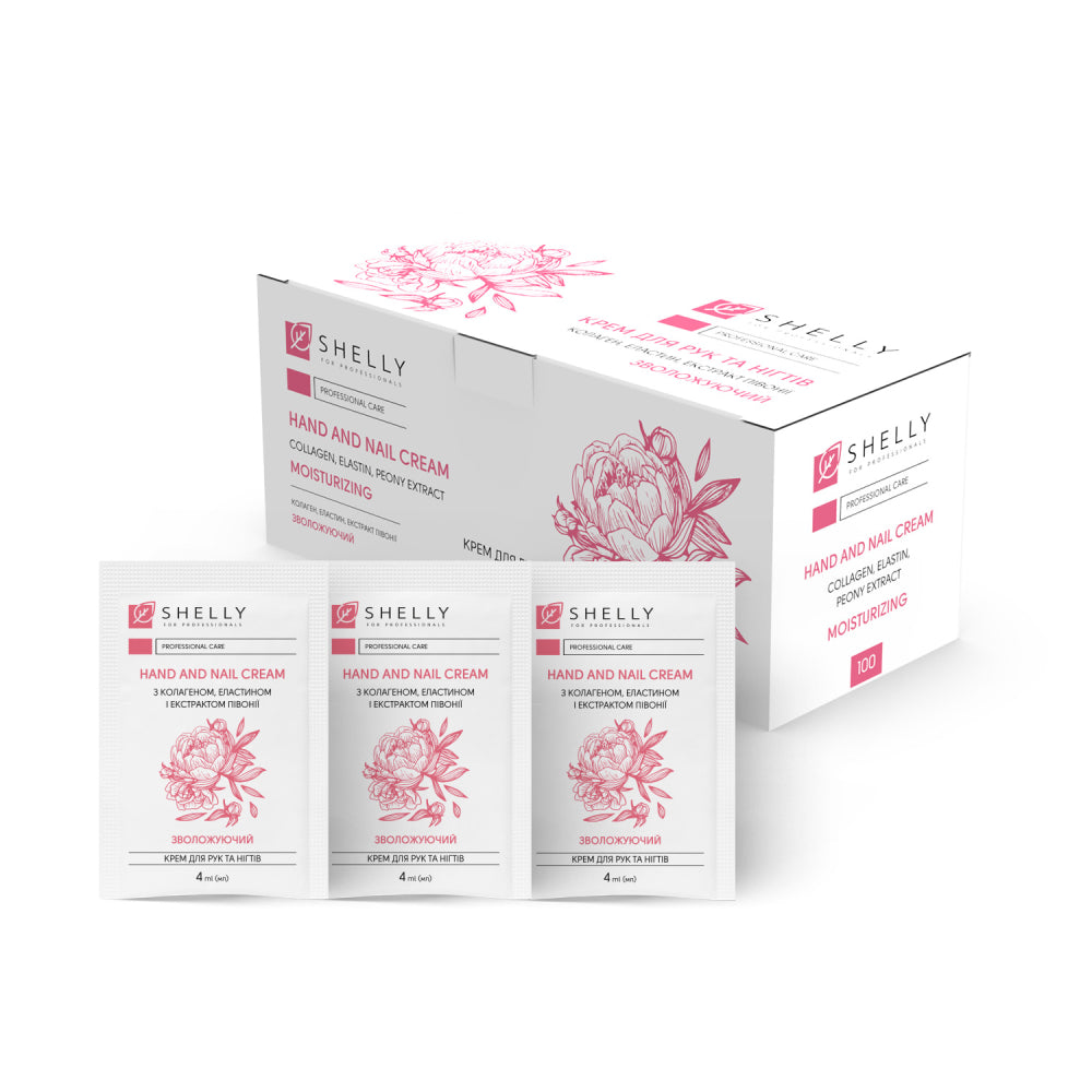HAND AND NAIL CREAM WITH COLLAGEN, ELASTIN AND PEONY EXTRACT SHELLY