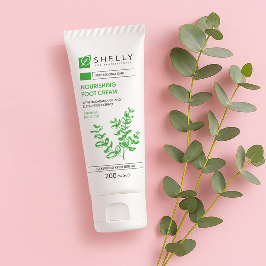 Поживний крем для ніг з олією макадамії та екстрактом евкаліпту Shelly 200 мл