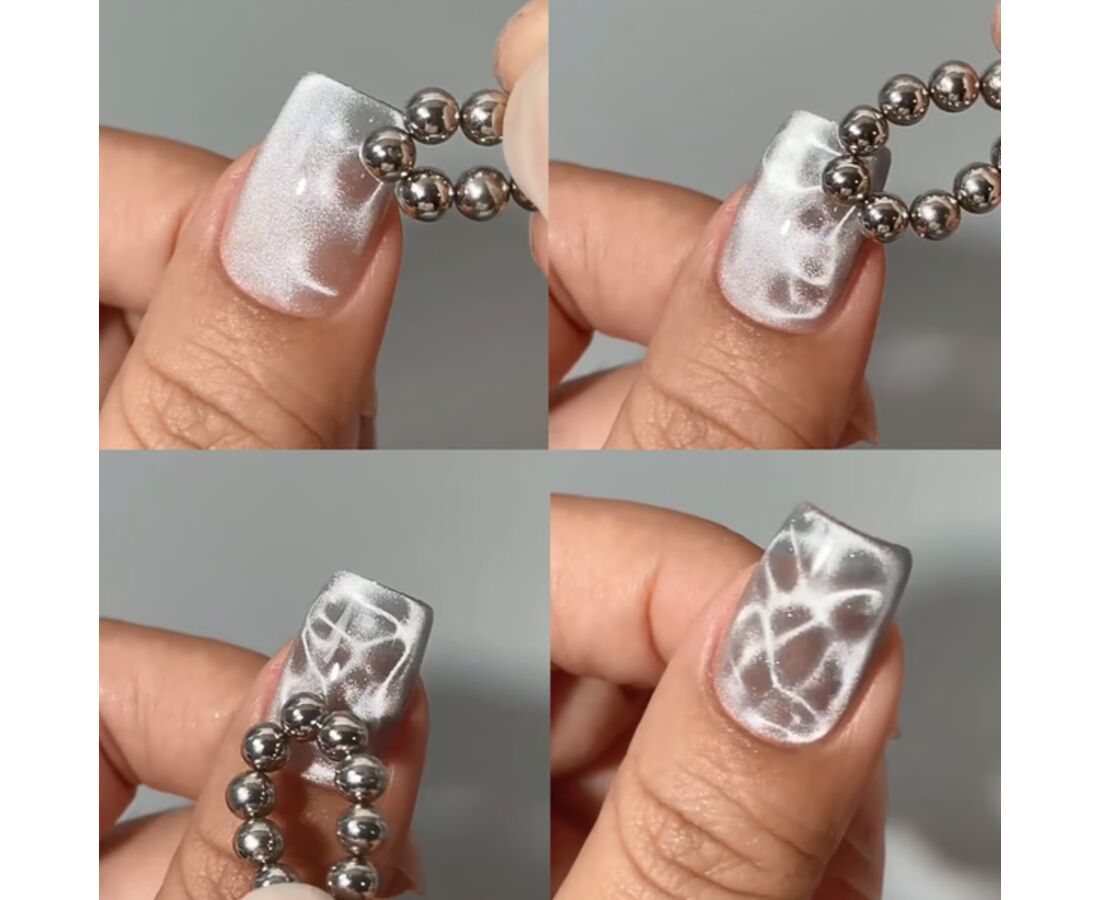 SAGA. Magnet for Gel Polish Cat's eye, 4 mm x 12 pcs. Магніт КІЛЬЦЕ ВЕЛИКЕ для "котячого ока"