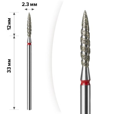 Насадка фреза алмазна D 23 R торнадо 01