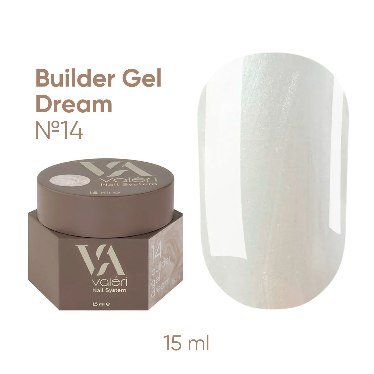 Builder Gel DREAM COLLECTION Valeri №14  15 ml