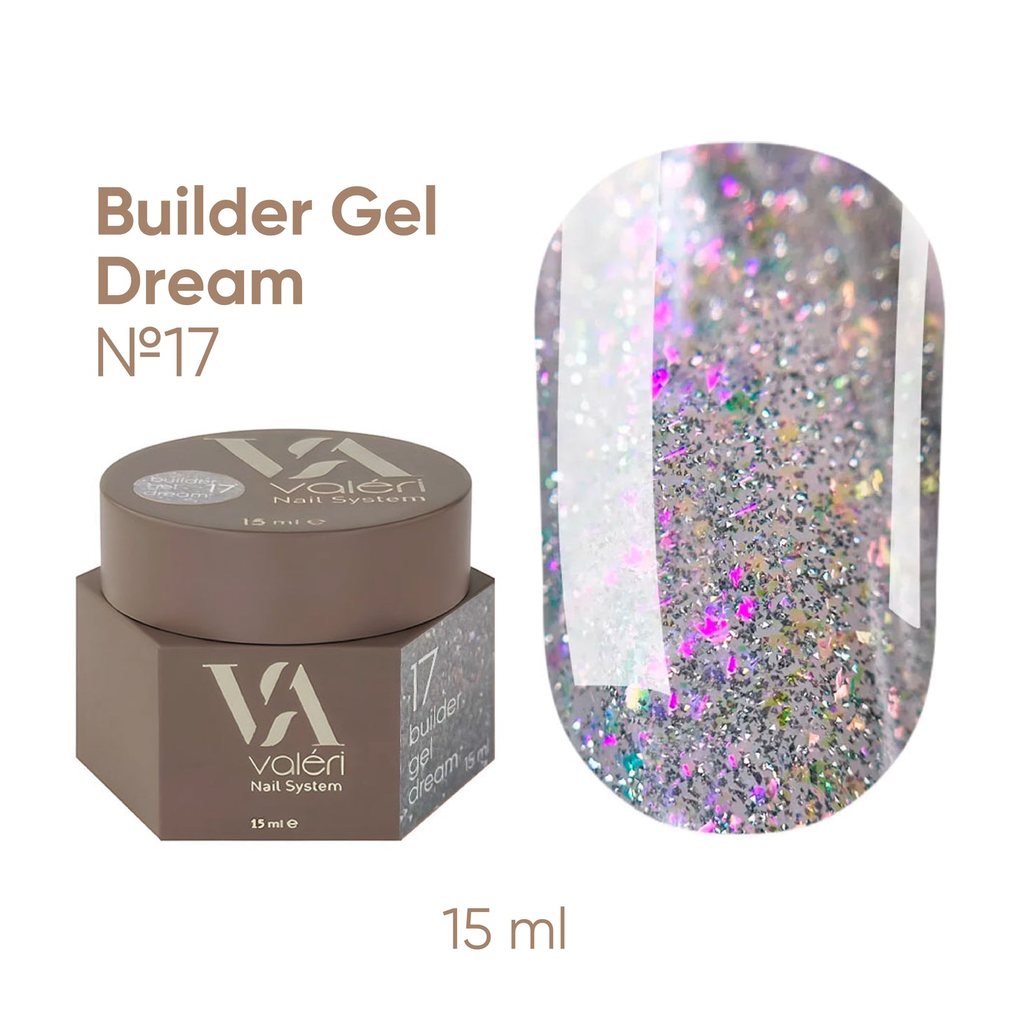 Builder Gel DREAM COLLECTION Valeri №17  15 ml
