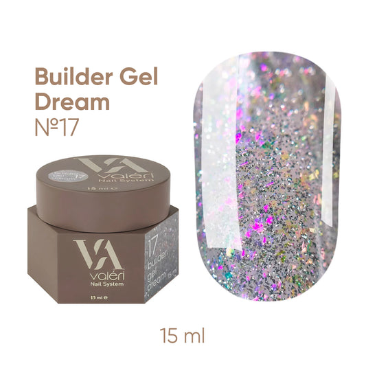 Builder Gel DREAM COLLECTION Valeri №17  15 ml