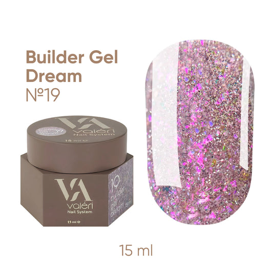 Builder Gel DREAM COLLECTION Valeri №19  15ml