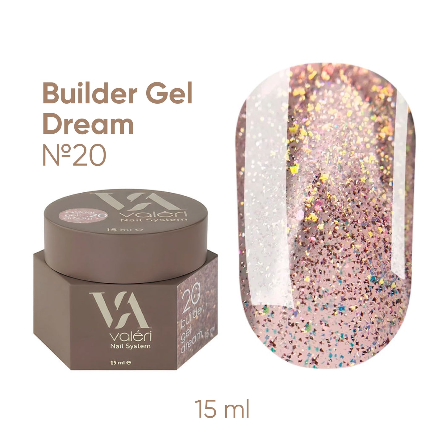 Builder Gel DREAM COLLECTION Valeri №20  15ml