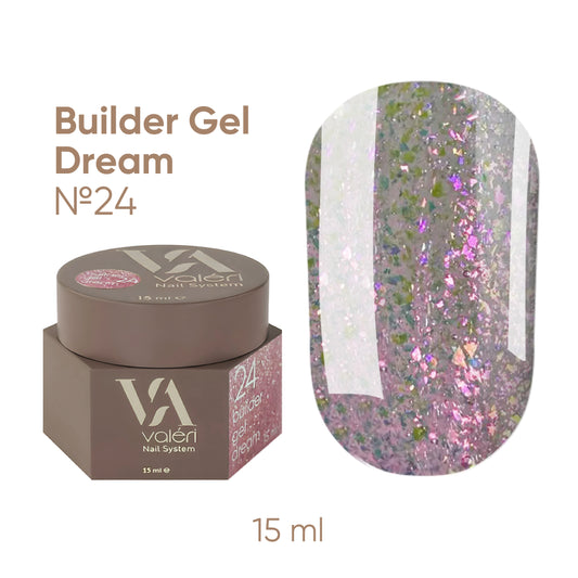 Builder Gel DREAM COLLECTION Valeri №24  15ml