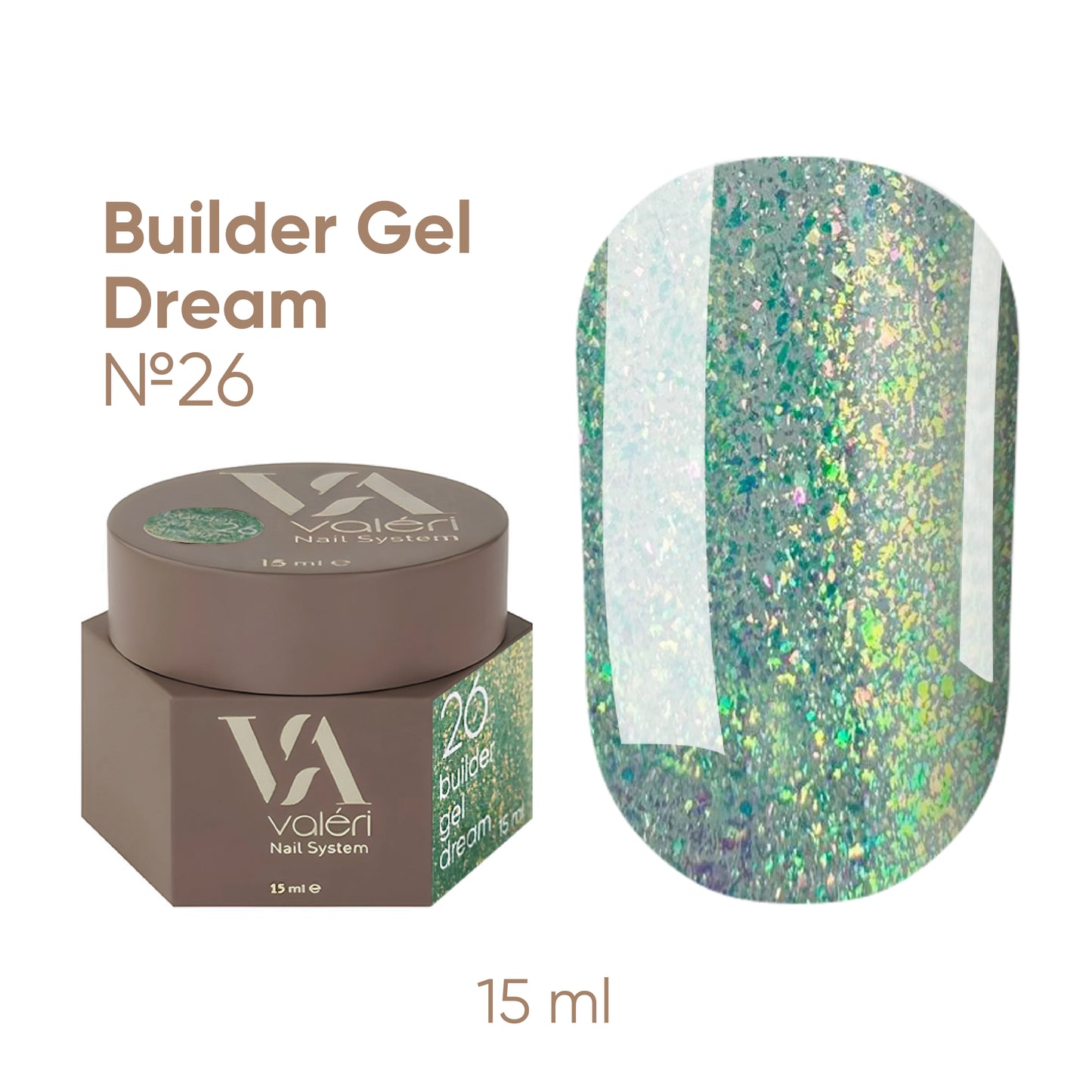 Builder Gel DREAM COLLECTION Valeri №26  15ml