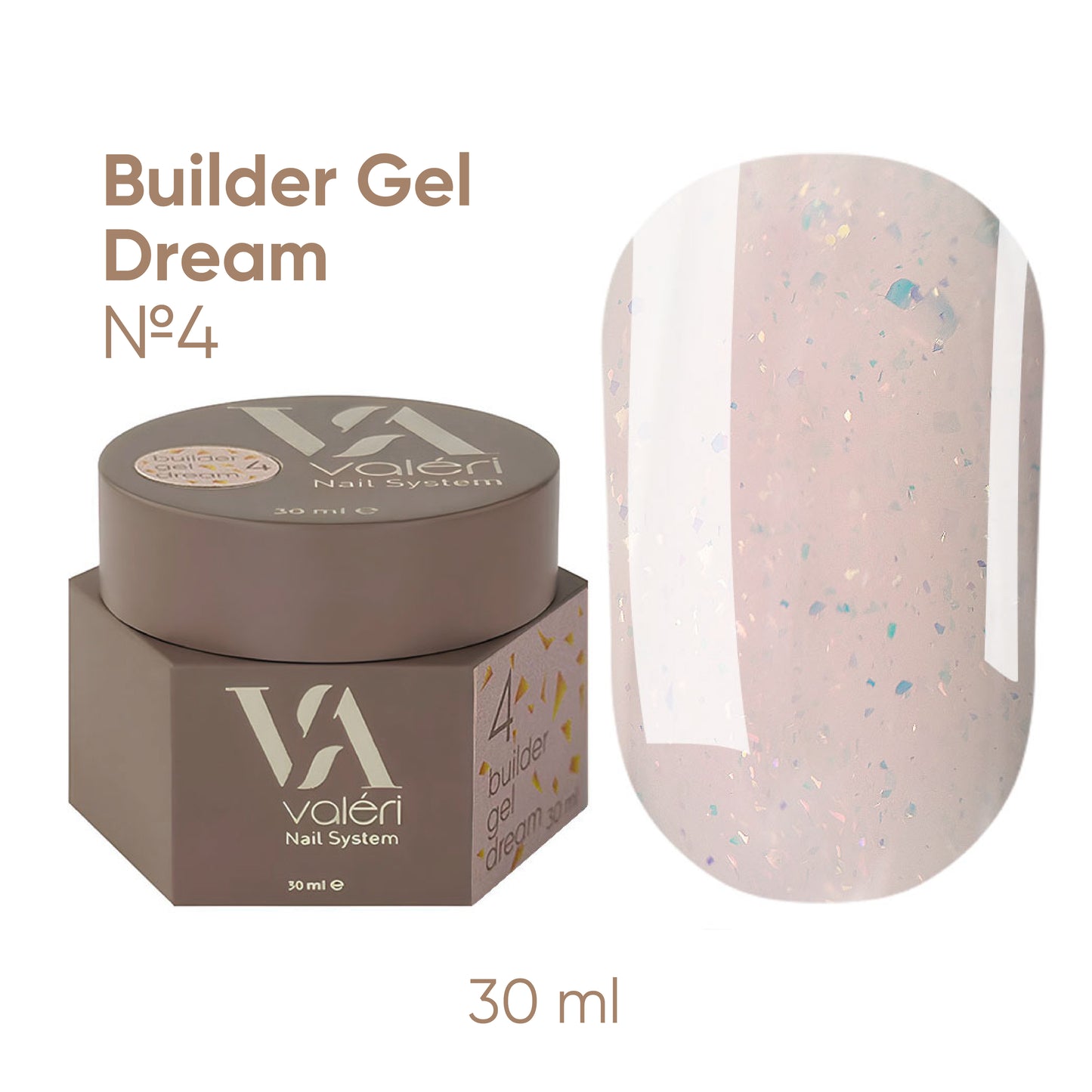 Builder Gel DREAM COLLECTION Valeri №04  30ml