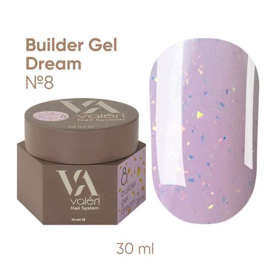 Builder Gel DREAM COLLECTION Valeri №08 30ml