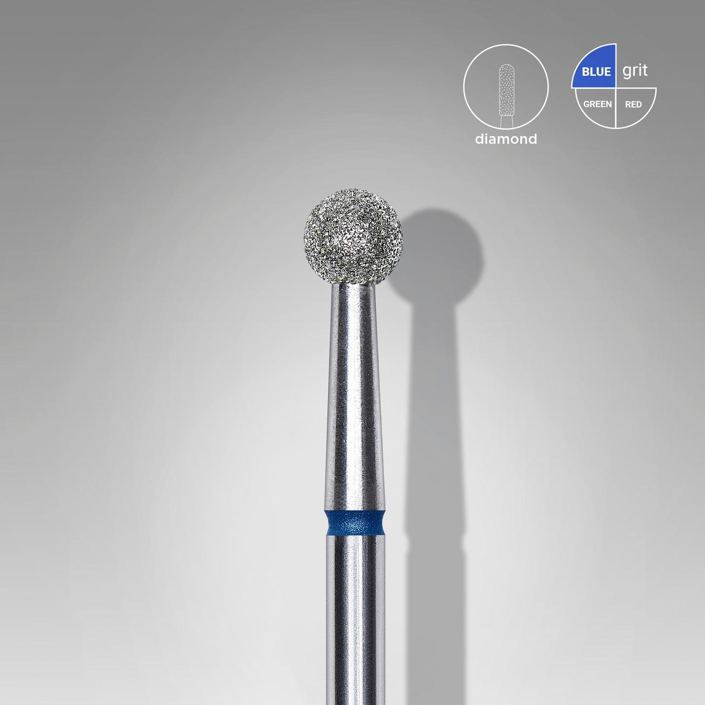 Staleks Pro Diamond Nail Drill Bit Ball Blue 4.0 mm