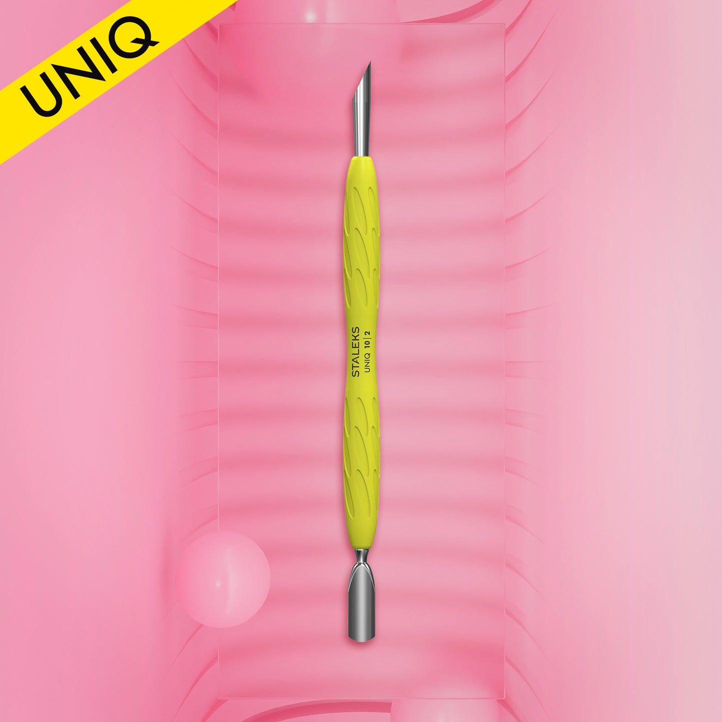 Staleks Pro Silicone Manicure Pusher UNIQ 10 TYPE 2 Yellow