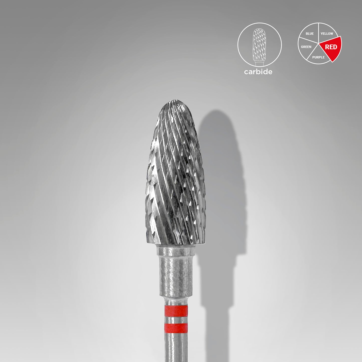 Staleks Pro Carbide Nail Drill Bit Frustum Red EXPERT 6 mm × 14 mm