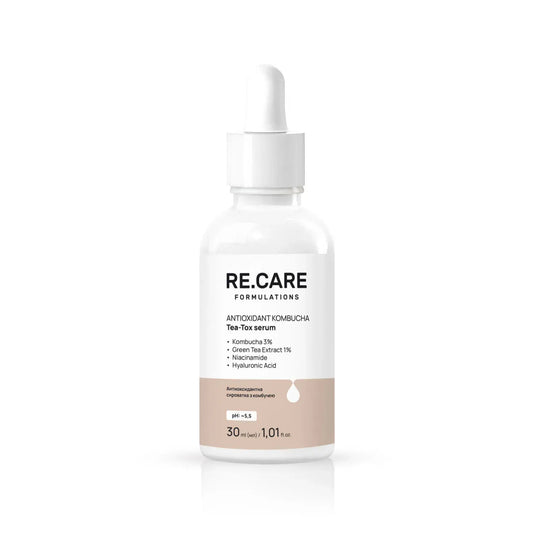 Антиоксидантна сироватка з комбучею Antioxidant Kombucha Tea Tox Serum RE.CARE