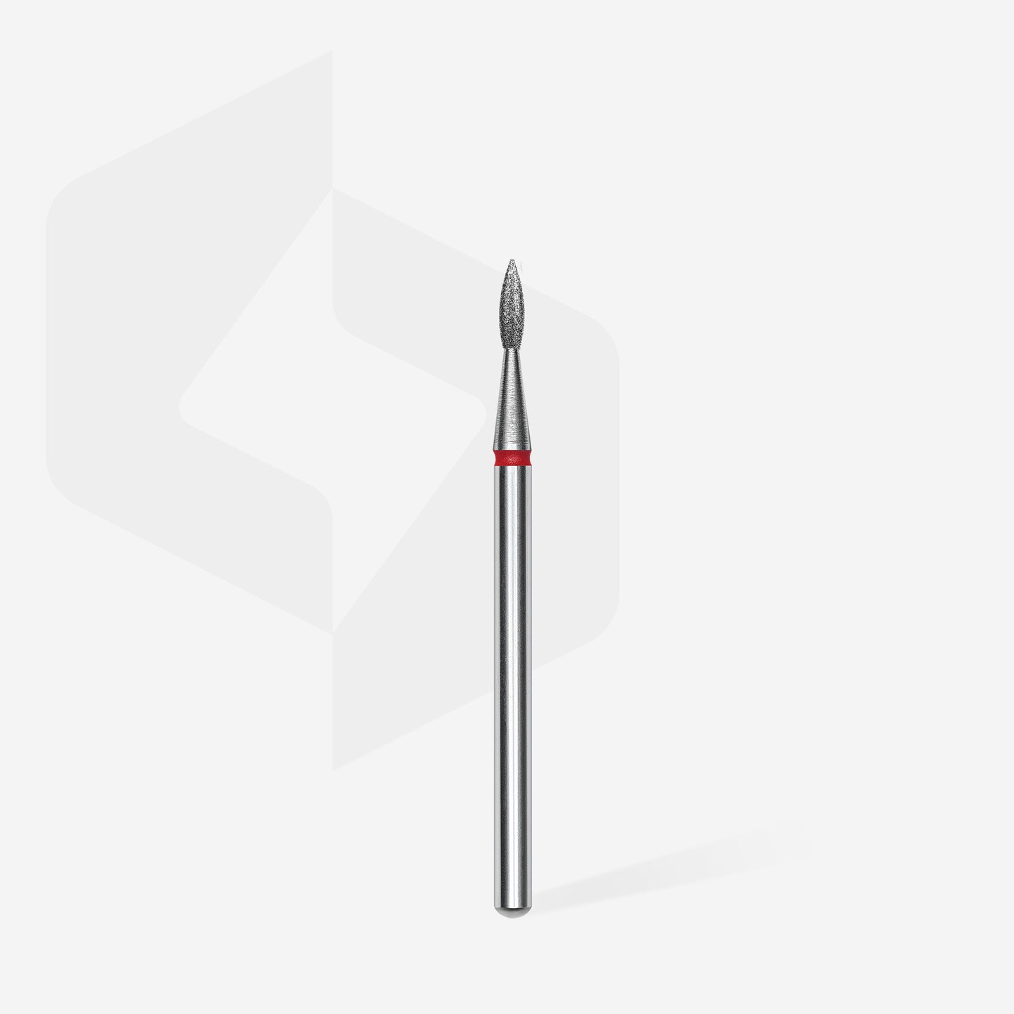 Staleks Pro Diamond Nail Drill Bit Pointed Flame Red 1.8 mm × 8 mm