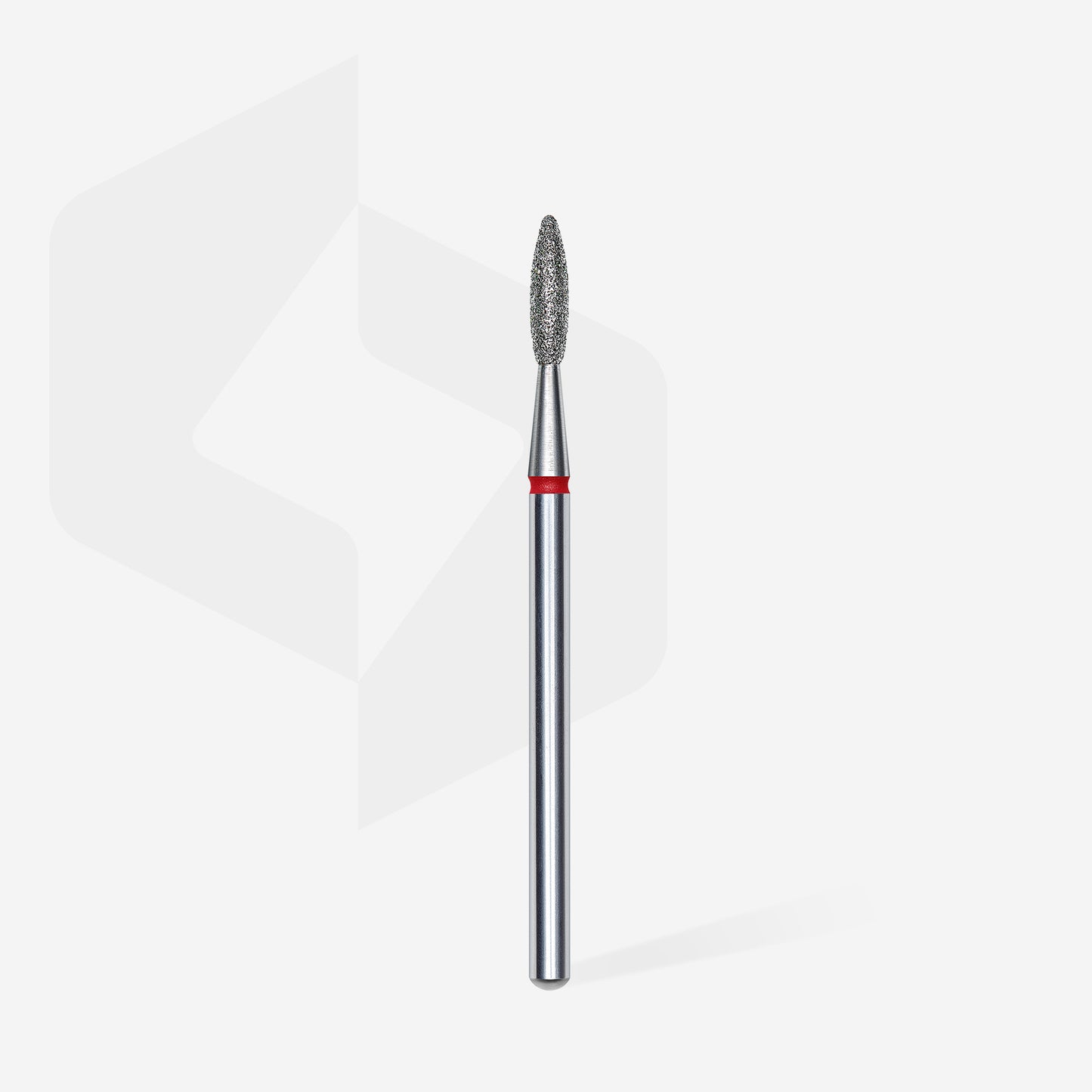 Staleks Pro Diamond Nail Drill Bit Flame Red 2.1 mm × 8 mm