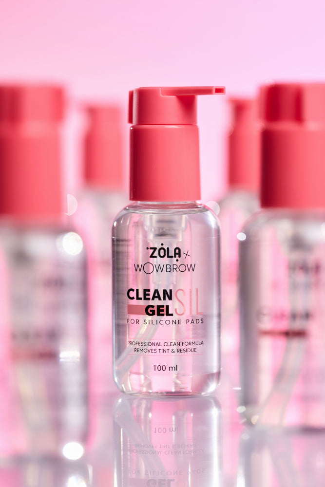 ZOLA x WowBrow Засіб для очищення валиків для ламінації вій CLEAN SIL GEL 100 мл
