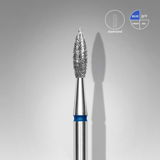 Staleks Pro Diamond Nail Drill Bit Flame Blue 2.1 mm / 8 mm
