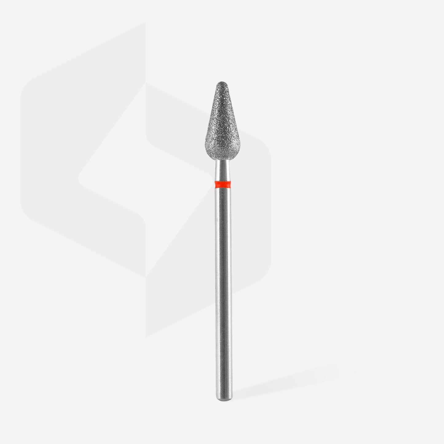 Staleks Pro Diamond Nail Drill Bit Rounded Flame Red 5 mm / 12 mm