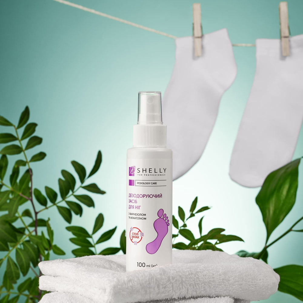 LONG-LASTING FOOT DEODORANT WITH FARNESOL SHELLY 100 ML
